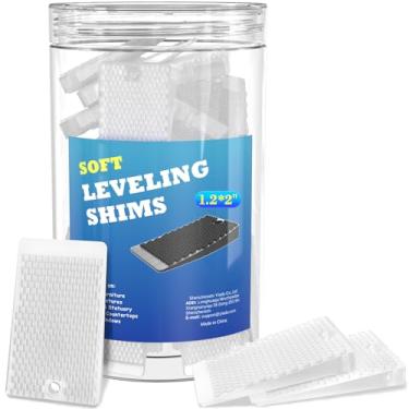Imagem de YARKOR Niveladores de Móveis, Jarra de 80 Peças, Calços de Plástico para Nivelamento, Cunha de Borracha Preta para Mesa, Vaso Sanitário, Geladeira, Piano, Calços Pequenos para Reforma E Trabalho Em Ca