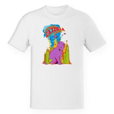 Imagem de Camiseta Unissex  Catzilla o gato Godzilla - Alearts, G