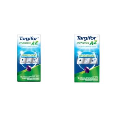 Imagem de Kit Suplemento alimentar Targifor A-Z 60 cápsula + Suplemento alimentar Targifor Imunidade A-Z 30 cápsulas