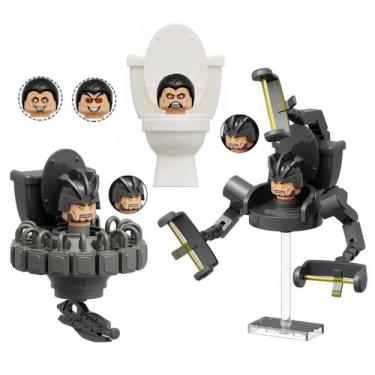 Imagem de Conjunto de Construção Bentex Skibidi Toilet G-Man Cameraman - 3 Unida