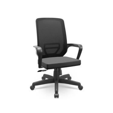 Imagem de Cadeira de Escritório Adrix Diretor Ergonômica NR17 - Plaxmetal, Preto