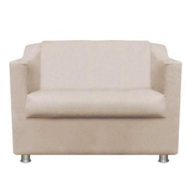 Imagem de Poltrona Namoradeira Tilla Suede Bege TWdecora