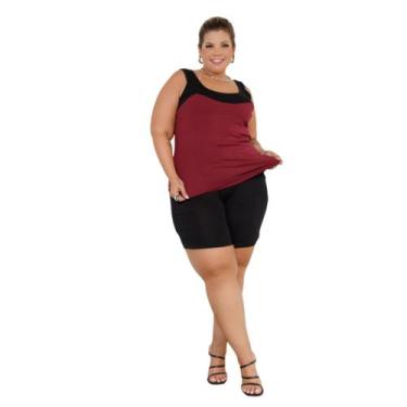 Imagem de Conjunto Feminino Blusa E Shorts Estampado Plus Size - Rosana Farcait,
