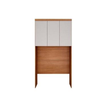 Imagem de Modulado De Quarto Armário Ponte Aéreo Solteiro Rizon-linea C- 3 Portas Cumaru-fendi -  Horizonte