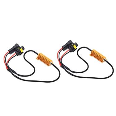 Imagem de 2pcs 50W 6Ω Adaptador de Resistor de Carga LED para H11 880 881 Sinal de Giro e Luz de Nevoeiro, Decodificador do Cancelador de Erros