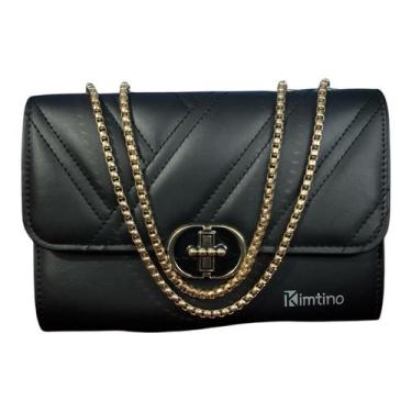 Imagem de Bolsa Feminina Tiracolo com Alça de Corrente  Elegância e Sofisticação