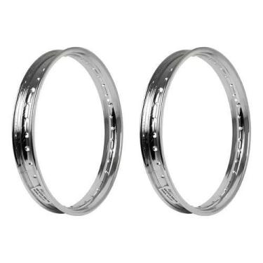 Imagem de Par Aro Roda Cg Today Titan Factor Fan Start 125 150 160 - Pro Tork