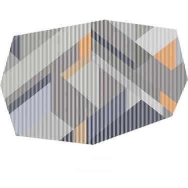 Imagem de HJZSZX Fácil de limpar tapetes de quarto tapetes decorativos para casa tapetes listrados geométricos tapetes de sala de estar de tamanho grande, YY001, B, 200X250CM