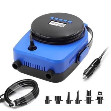 Imagem de Bomba de Ar Portátil Com Controlador Digital, Inflação de Alto Volume para Equipamentos Esportivos Aquáticos, Fonte de Alimentação de 12V DC (quatro)