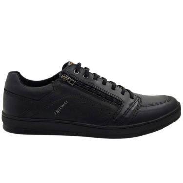 Imagem de Sapatênis Masculino Casual Dia a Dia Passeio Trabalho em Couro Conforto Easy Wear Free Way Jhon02