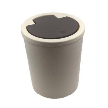 Imagem de Lixeira com Tampa Click 5 Litros 2446970 Creme - Quanhe