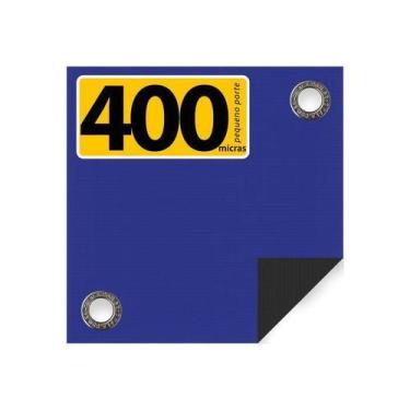 Imagem de Lona CK400 Azul X Preta 6x4 M PVC Cobertura Estática - Cikala