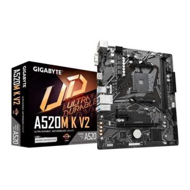 Imagem de Placa mae gigabyte a520m k v2 am4