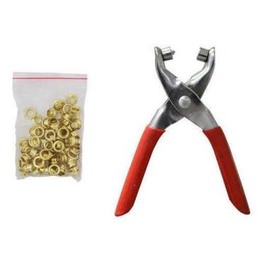 Imagem de Alicate pregar aplicar ilhós scrapbook cartonagem - Lanmax