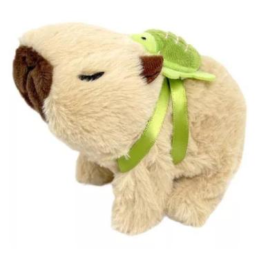 Imagem de Capivara Fofa De Pelúcia Anda Faz Barulho Tem Luz Brinquedo - Toys
