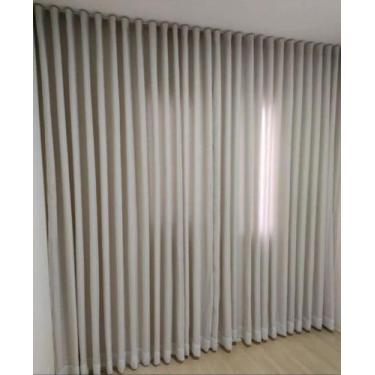 Imagem de Cortina Gaze De Linho 4 Metros Trilho Suíço  - Stanzanni Bordados, Cin