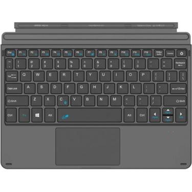 Imagem de Teclado Bluetooth fino c/Touchpad e bateria recarregável p/ Microsoft 