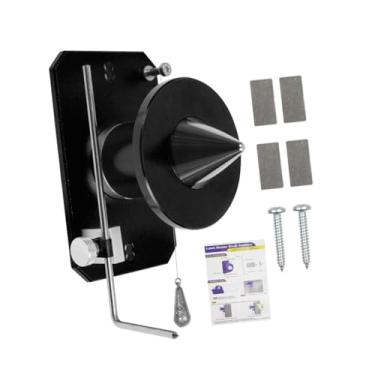 Imagem de Generic Balancer de cortina do cortador de grama Balancer infinitamente ajustável 3.3x5.3x3.9inCh Acessórios de alta resistência Montada na parede, Preto