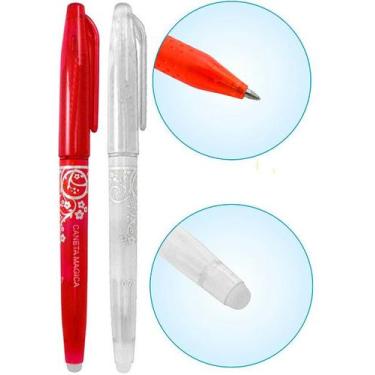 Imagem de 02 Canetas Apaga Com Calor Mágica Branca Vermelha Patchwork. - De Acor