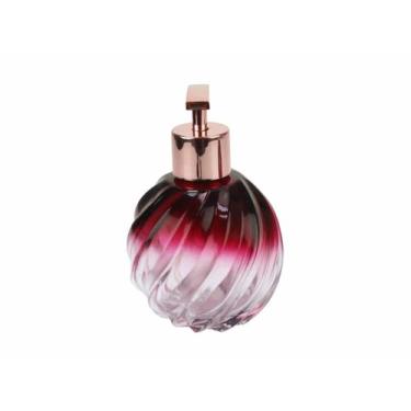 Imagem de 01 Vidro Lavabo Espiral Degrade Vinho 250ml Porta Sabonete - Seven Gla