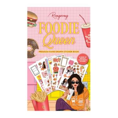 Imagem de Rongrong Foodie Queen Planner Adesivos Livro para Planejadores, Calendários, Diários e Projetos - Qualidade Premium Desenhado à Mão Transforme Seu Planejamento de Refeições - Adesivos de Scrapbook