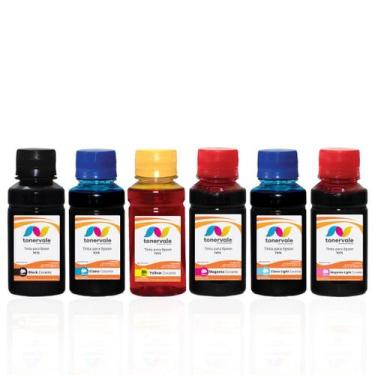 Imagem de Kit 6 Tinta Tankfull Para Epson 078 CMYK - Impressoras Epson R260 R380