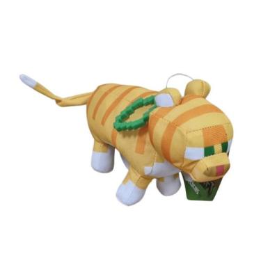 Imagem de Pelúcia Gato Laranja Minecraft 12cm Coleção Mojang - Multikids
