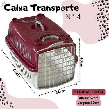Imagem de Caixa de Transporte Pet Gatos e Cães Pequeno Médio e Grandes Ate 18kil