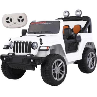 Imagem de Carro Eletrico Shiny Toys Jipe Rubicon 12V com Controle Branco