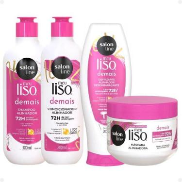 Imagem de Kit Salon Line Meu Liso Demais Alinhador: Shampoo 300ml e Condicionado