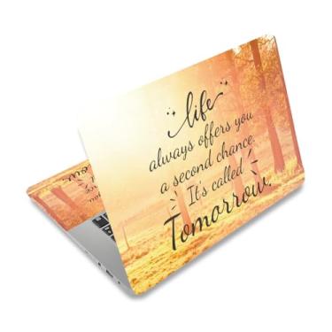 Imagem de PLIGREAT Adesivos para laptop inspiring Words serve para laptop 30.5 cm 33.0 cm 33.8 cm 35.6 cm 38.1 cm 38.1 cm aquarela universal removível vinil protetor de arte netbook PC capa decalque