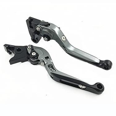 Imagem de Acc-Creativity Conjunto de alavancas de freio de embreagem esquerda e direita CNC compatível com Triumph Bobber 2017-2020 T120 2016-2020 T100 2001-2020 (titânio)