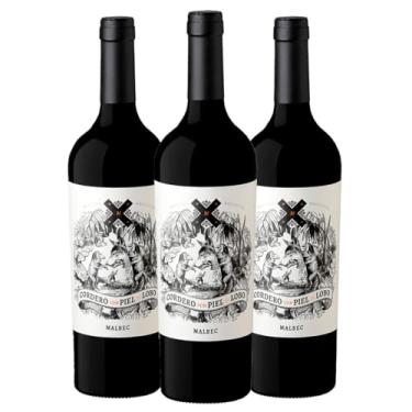 Imagem de Kit 3 Garrafas Vinho Tinto Cordero con Piel de Lobo Malbec 750ml