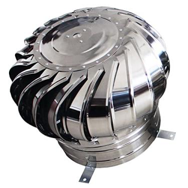 Imagem de Exaustor de ventilação de chaminé para exterior Ø110 mm 160 mm 200 mm saídas de ar de aço inoxidável para ventilador de telhado por fluxo de ar de vento rotação não alimentada - tampa de exaustão