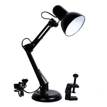 Imagem de Luminaria Articulada Mesa Garra Regulavel Base 2 Em 1