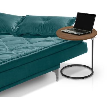 Imagem de Mesa De Apoio Regulável Base Ferro Preto Estilo Industrial