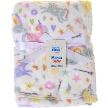 Imagem de Manta Cobertor Bebê 100X75 Flannel Fleece