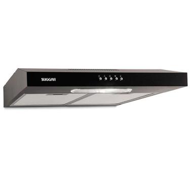 Imagem de Depurador De Ar Suggar Slim Dps161pt/dps162pt Com 3 Velocidades - 60 Cm Preto 110v
