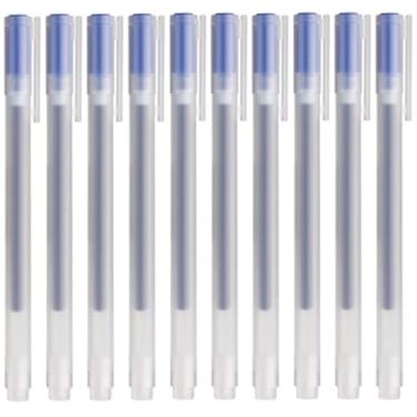 Imagem de MUJI Caneta esferográfica de tinta gel, 0,38 mm, cor azul, 10 peças