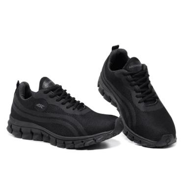 Imagem de Tênis Ortopédico Masculino Grande – Ideal para Caminhada, Amortecimento e Estabilidade (Preto, BR, Adulto, Numérico, 48)