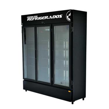Imagem de Expositor Auto Serviço 3 Portas Preto Externo e Preto Interno All Black eas 003 se 220V - Fortsul