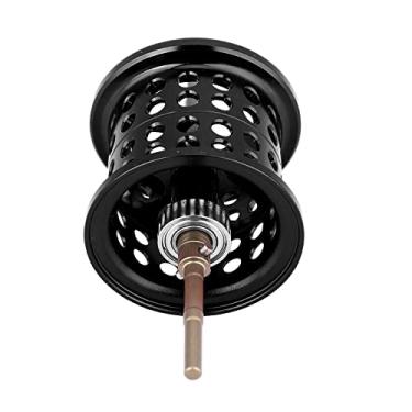 Imagem de Carretel de Rolamento Redondo de Pesca Alumínio para Bobinas Fundição PMAX3/bmax3/smax3-design Leve e Anticorrosão, Múltiplas Opções Cores Disponíveis (Uma marca de linha copo preto)