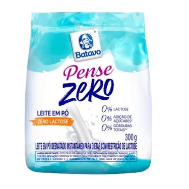 Imagem de Leite em Pó Instantâneo Desnatado Batavo Pense Zero, Zero Lactose, 300g