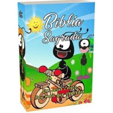 Imagem de Bíblia Para Crianças - Possui No Verso Da Bíblia Uma Mensagem Alertand