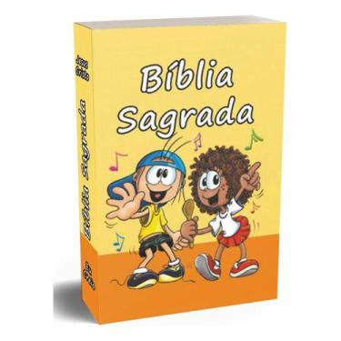 Imagem de Bíblia Para Crianças - Possui No Verso Da Bíblia Uma Mensagem Alertand