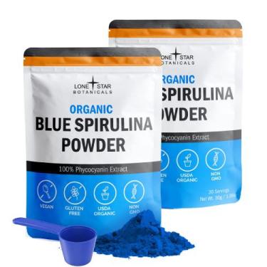 Imagem de Spirulina azul em pó Lone Star Botanicals 60 porções