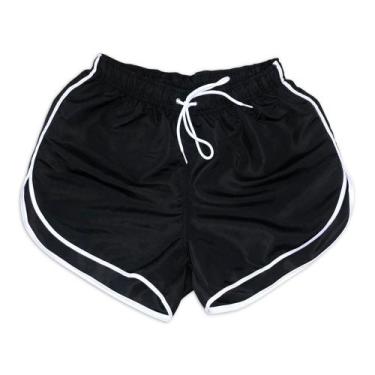 Imagem de Short Feminino Preto Praia Piscina Tactel Estampado - FOR STREET, Pret