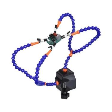 Imagem de Braçadeira De Mesa De Plástico Ajustável, Suporte De Ferro De Solda, D