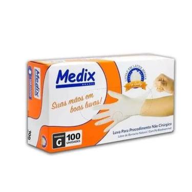 Imagem de Luva procedimento latex com po tam g 100un 42 -medix
