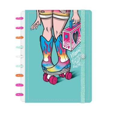 Imagem de Caderno De Disco Inteligente Iscool Gabi Saiury Modão Verde Oceano M